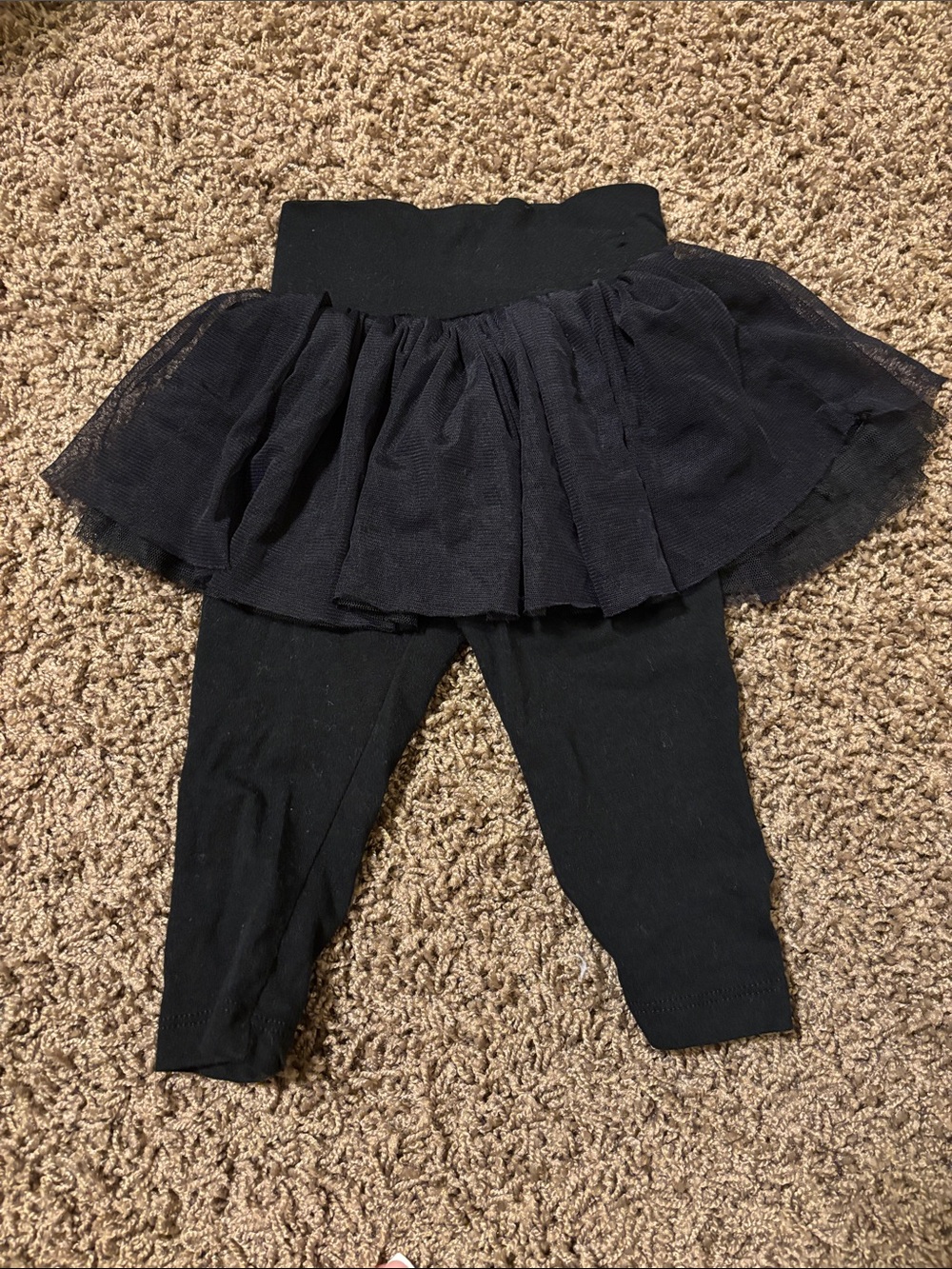 Babygap Black Tulle Skirt-Legging for Girls - Black